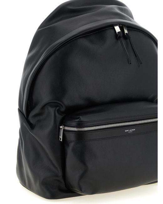 Saint Laurent Black 'City' Backpack for men