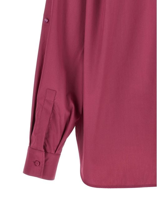 Max Mara Red Cotton Blouse