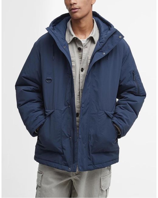 Barbour Blue Shoreman Showerproof Jacket for men