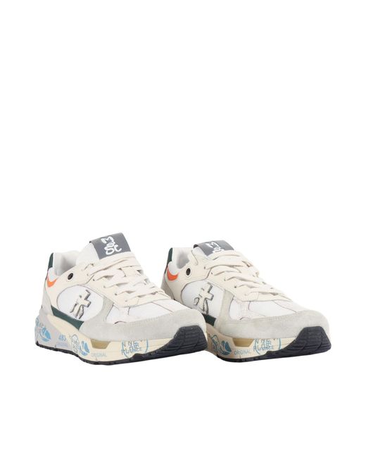 Premiata White Mase Sneakers for men