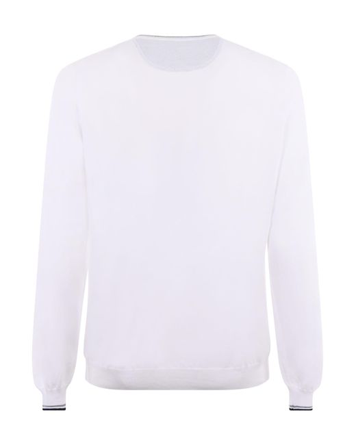 Fay White Sweater for men