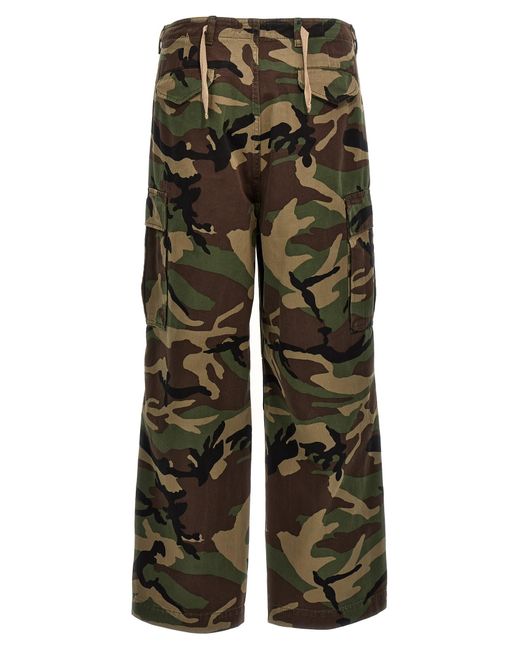 1989 STUDIO Green Camouflage Pants for men