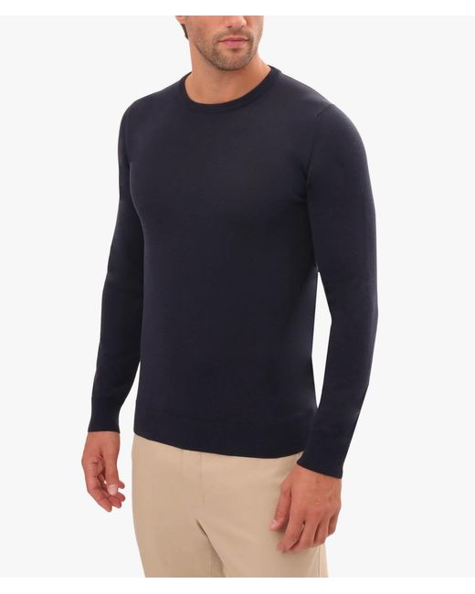 Larusmiani Blue Cap Martin Crew Neck Sweater for men