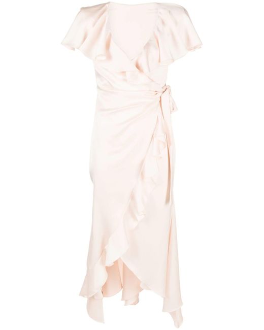 Philosophy Di Lorenzo Serafini Pink Rose Wrap Dress