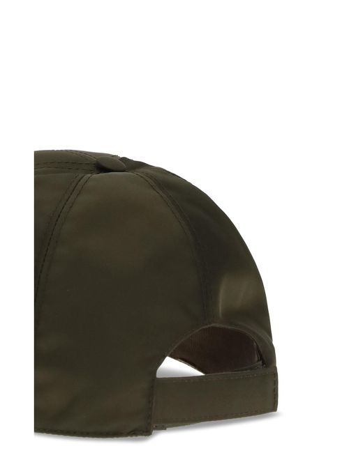 Prada Green Re-Nylon Baseball Hat for men