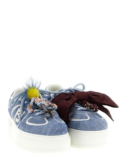 Fendi Blue Match Sneakers