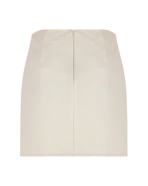 Tod's Natural Mini Skirt Ovine Leather