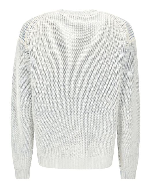 Acne White Sweater for men