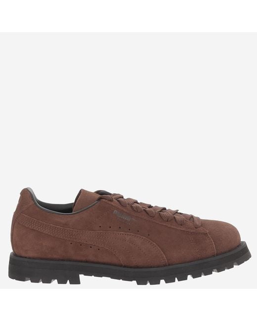PUMA Brown Trainers Suede Leather