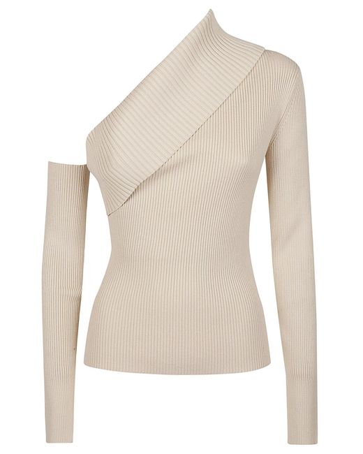FEDERICA TOSI Natural Asymetrical Sweater