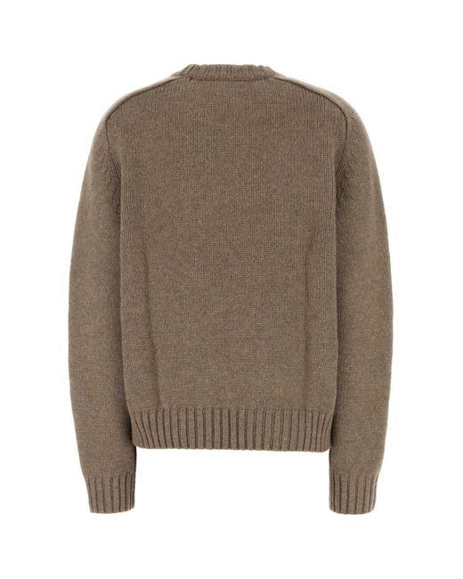 Khaite Brown Mud Cashmere Mae Sweater