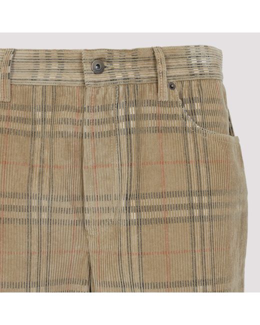 Burberry Natural Straight Trousers for men