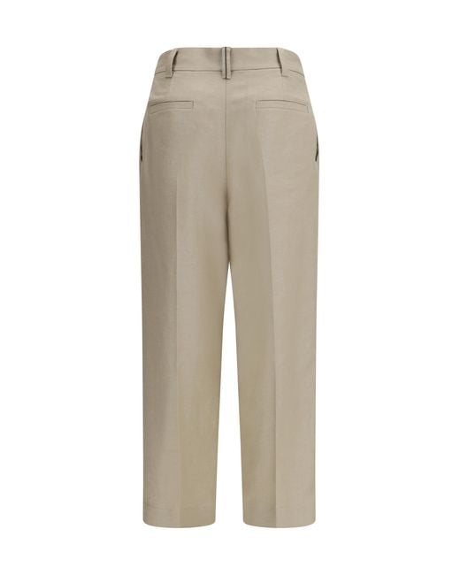 Brunello Cucinelli Natural Linen Pants