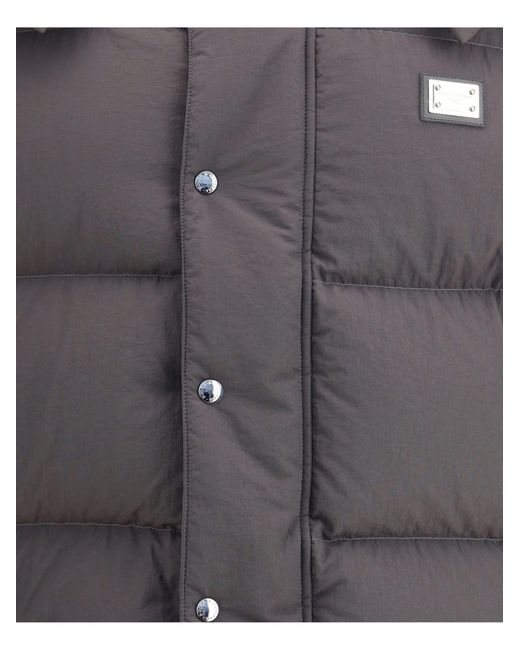 Dolce & Gabbana Gray Down Jackets for men