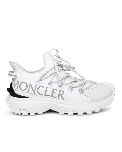 Moncler White Polyamide Trail Grip Sneakers