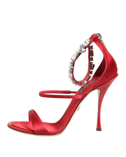 Dolce & Gabbana Red High Heel Sandals