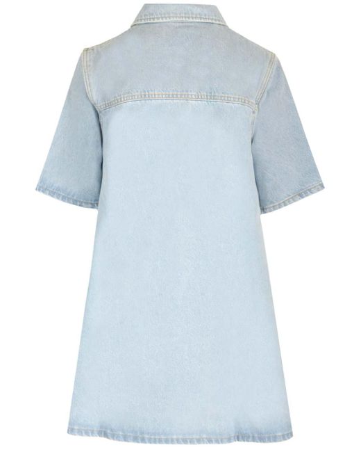 Ganni Blue Denim Mini Dress