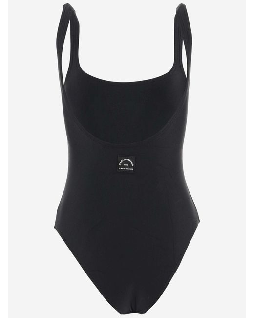 Karl Lagerfeld Black One-Piece Swimsuit Rue St-Guillaume
