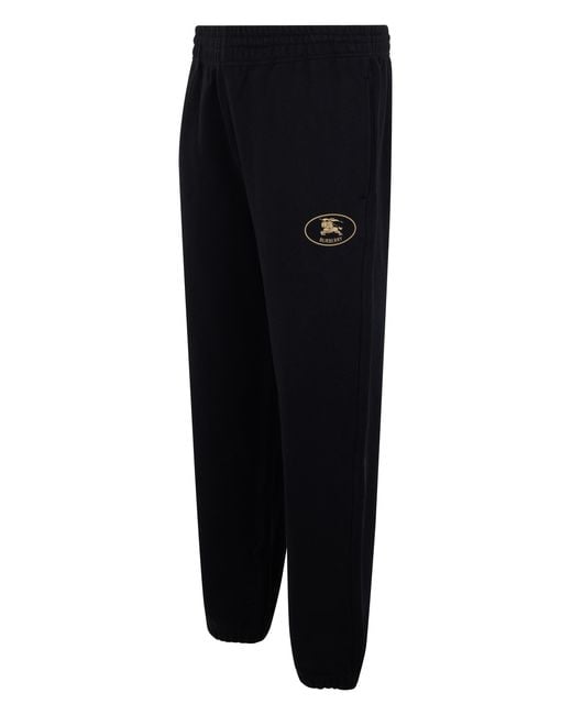 Burberry Blue Track Pants Cotton for men