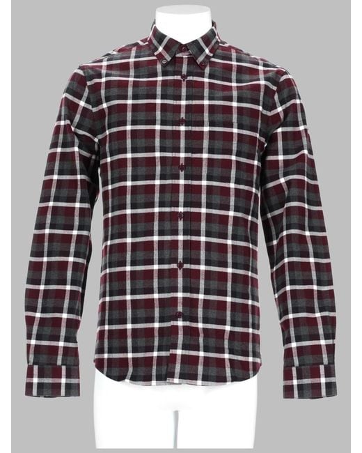 Acne Multicolor Checked Cotton Shirt for men