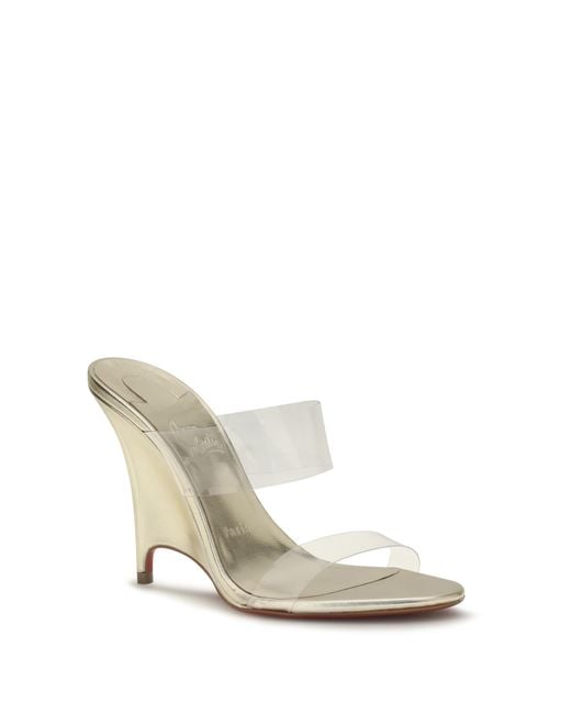 Christian Louboutin White Solo Zee Mules Sandal