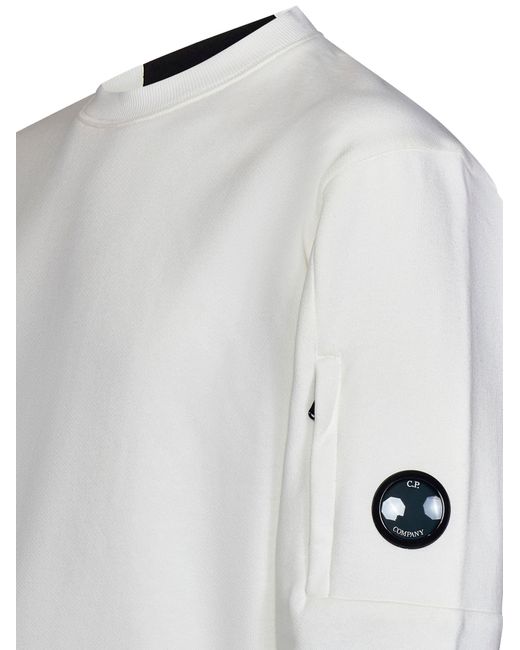 C P Company White Sweatshirt for men