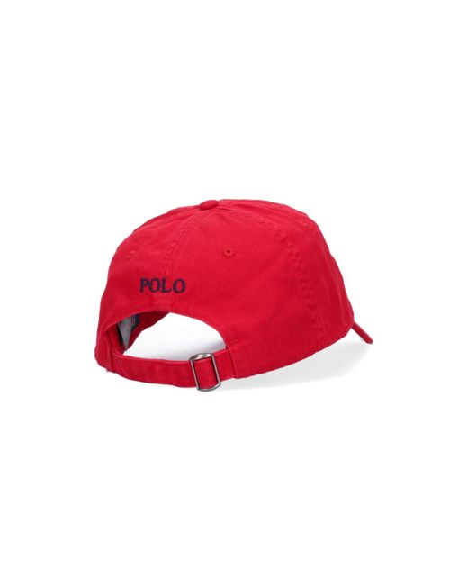 Polo Ralph Lauren Red Baseball Logo Cap Hat for men