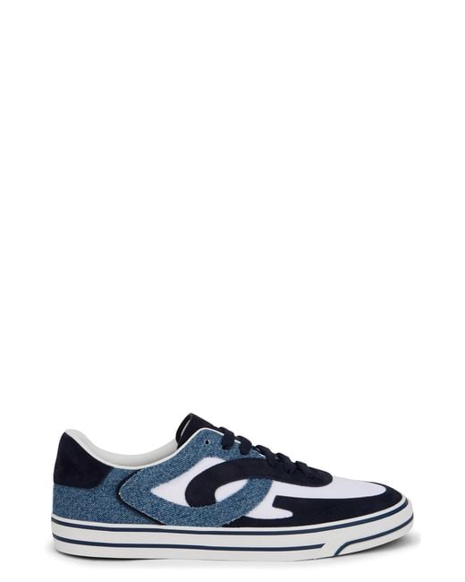 Dolce & Gabbana Blue Sneakers Dg Sailing Cotton Trainers for men