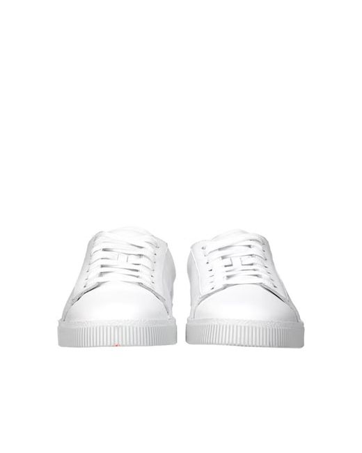 DSquared² White Leather Icon Sneakers for men