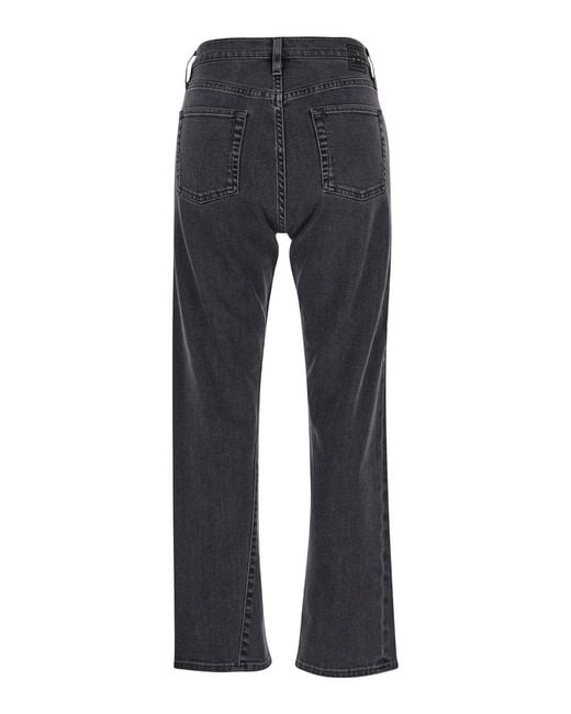 Totême Gray Jeans High-Waisted Denim Organic Cotton