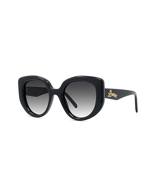 Loewe Black Round Frame Sunglasses