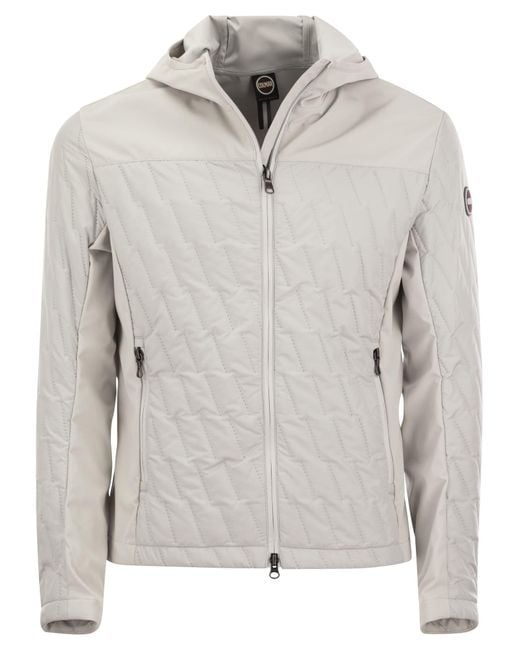Colmar Gray Padded Jacket With Ultrasonic Seams for men