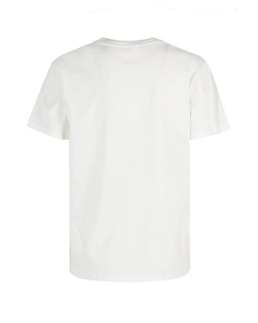 Mc2 Saint Barth White Cotton Crew Neck T Shirt