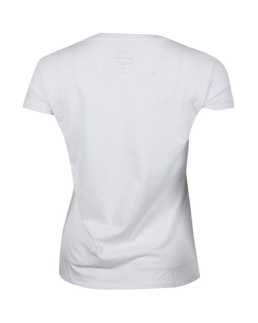 Armani White T-Shirts And Polos