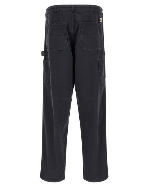 Moncler Blue Straight Cargos Pants for men