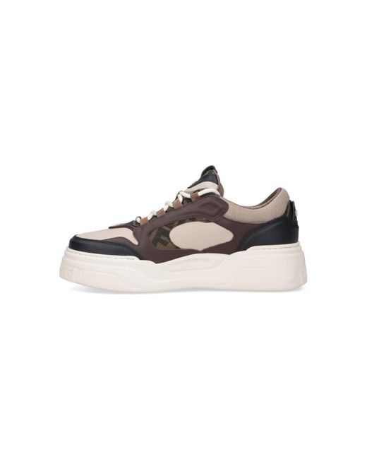 Fendi Brown "Force" Sneakers for men