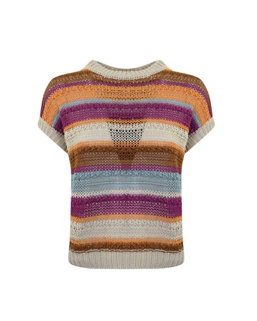 Weekend by Maxmara Multicolor Acceso Linen Sweater