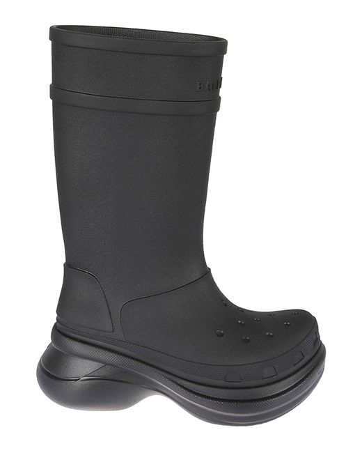 Balenciaga Rubber Crocs Boots in Black - Lyst