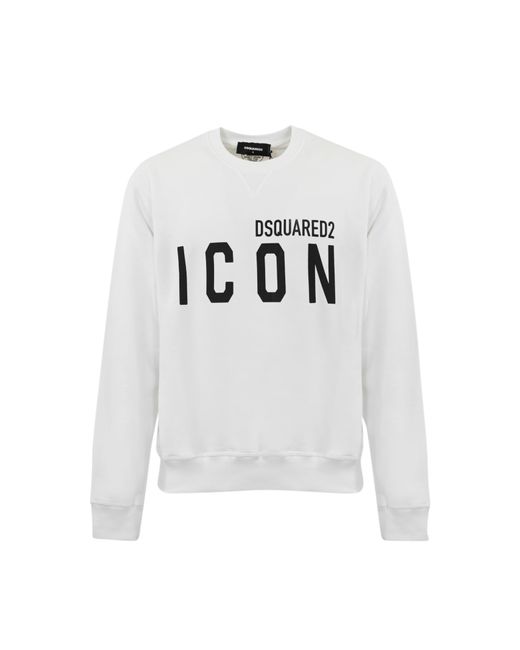 DSquared² White Icon Sweatshirt for men