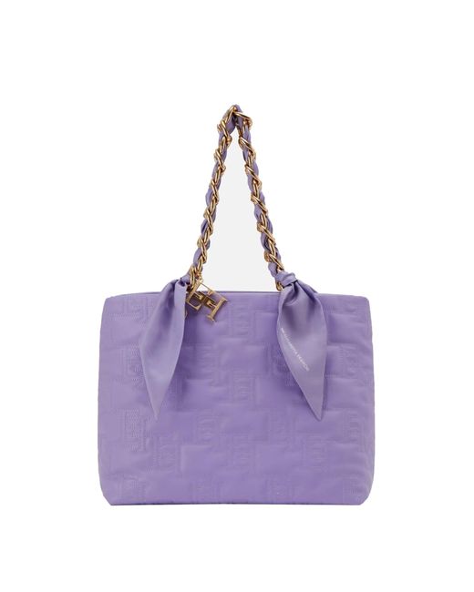 Elisabetta Franchi Purple Handbag