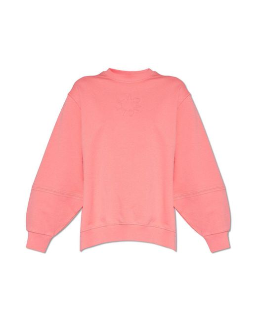 Moncler Pink Sweatshirt With Logo,