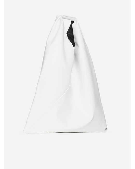 MM6 by Maison Martin Margiela White Japanese Faux Leather Bag