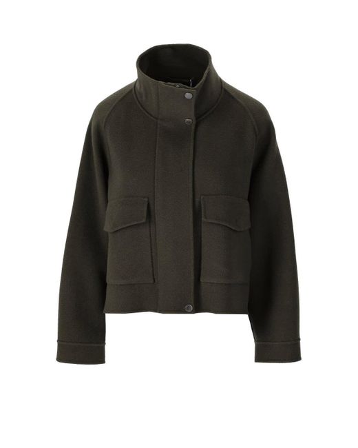 Weekend by Maxmara Black Jajce Military Short Jacket