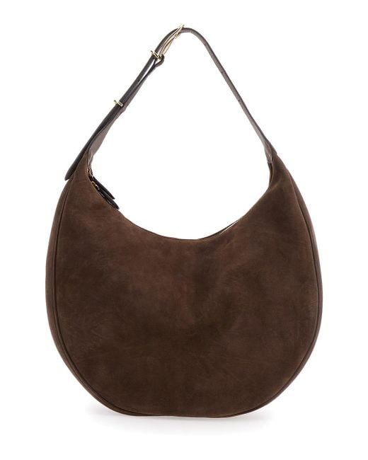 Liffner Brown Shoulder Bag With Top Handle