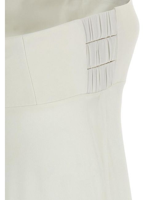 Giovanni bedin White Silk Long Dress