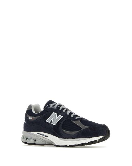 New Balance Blue Suede And Mesh 2002R Sneakers