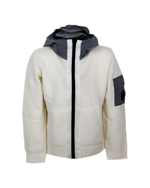 C P Company Blue Sweaters 80Wv 20Pa for men