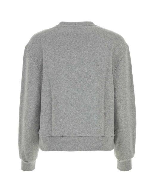 A.P.C. Gray Cotton Elisa Sweatshirt