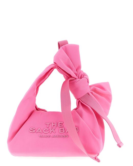 Marc Jacobs Pink The Bow Nylon Mini Sack Handbag