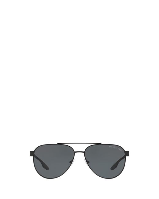 Prada Linea Rossa Gray Ps 54ts Black Sunglasses for men